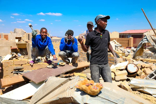 Tornado Damaged Homes in a small Township — Stock Photo, Image