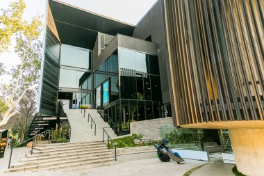Rosebank Modern Upmarket bina ve kahve dükkanı sokak kafe
