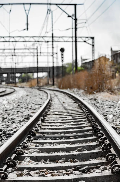 Commuter Train moving through the heart of Soweto, Johannesburg — Stock Photo, Image