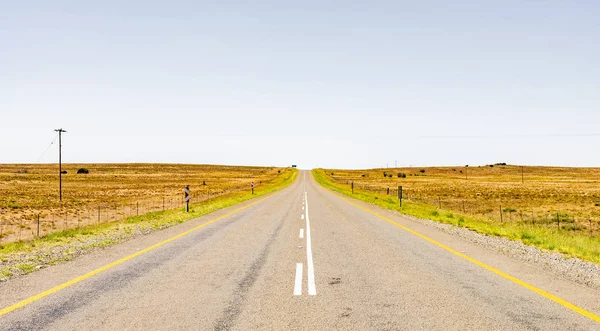 View of an empty country highway road — Stock Photo, Image