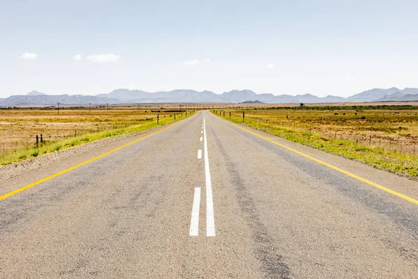 View of an empty country highway road — Stock Photo, Image