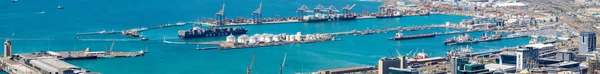 Elevata vista panoramica del porto di Città del Capo in Sud Africa — Foto Stock