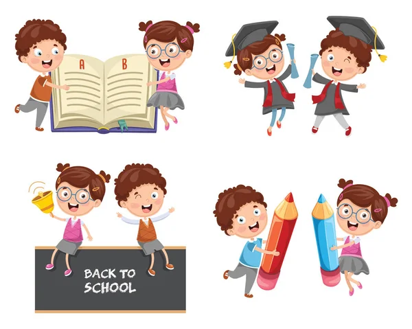 Vector Ilustración Educación — Vector de stock