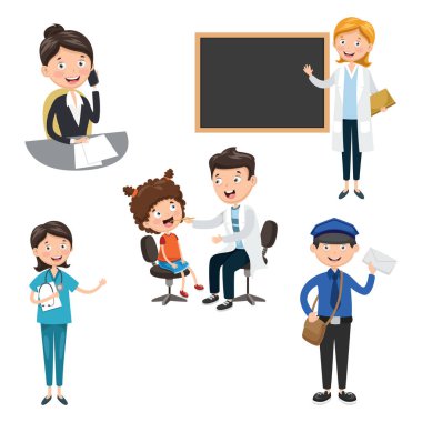 Vektör çizim meslekler