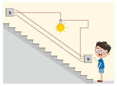 Vektör çizim elektrik devresi
