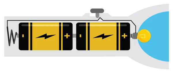 Vektorillustration Elektrisk Krets — Stock vektor