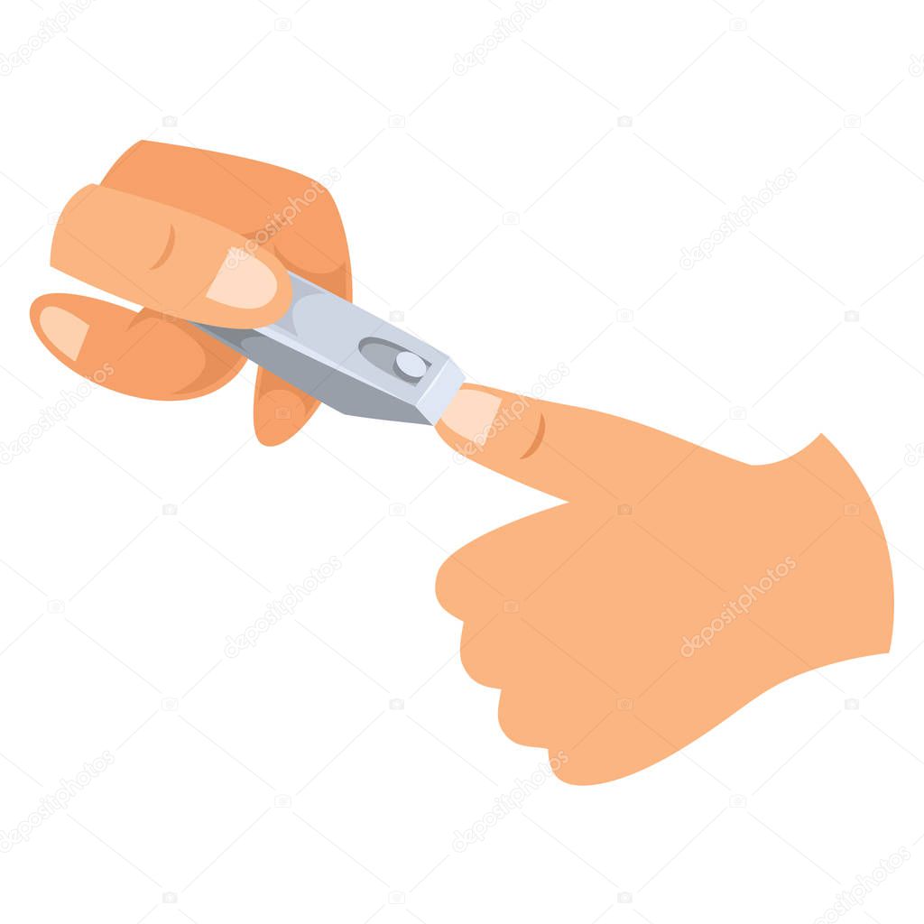 Vector Illustration Of Nail Clipper