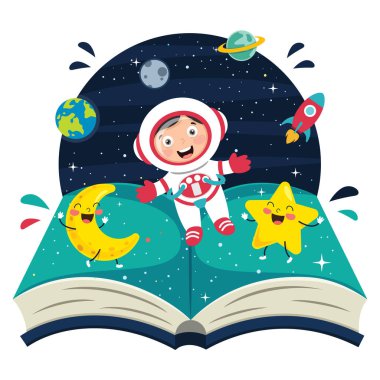 Spaceman vektör çizim