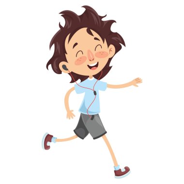 Çocuk çalışan vektör çizim