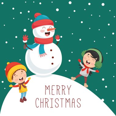 Noelin vektör illüstrasyonu