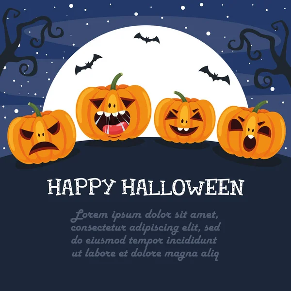 Ilustração Vetorial Halloween —  Vetores de Stock