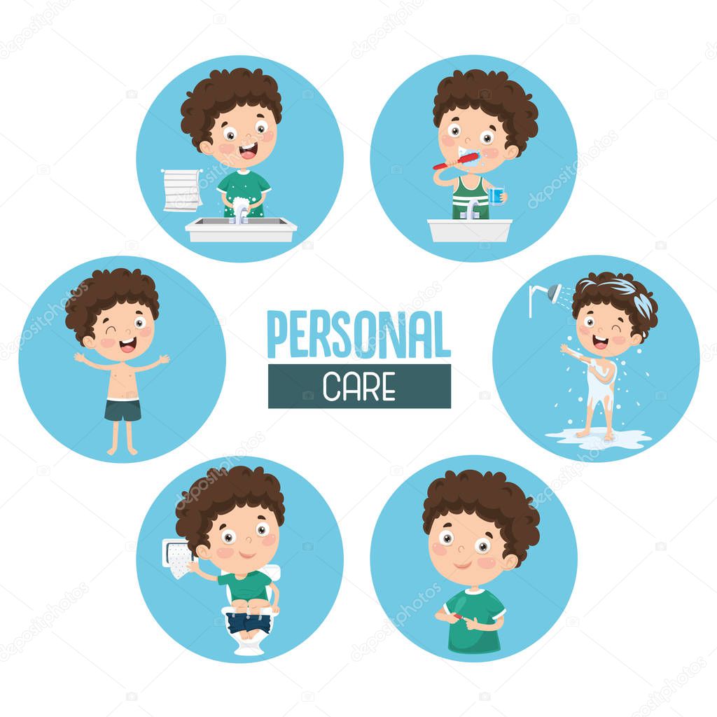 Vector Illustration Of Personal Care