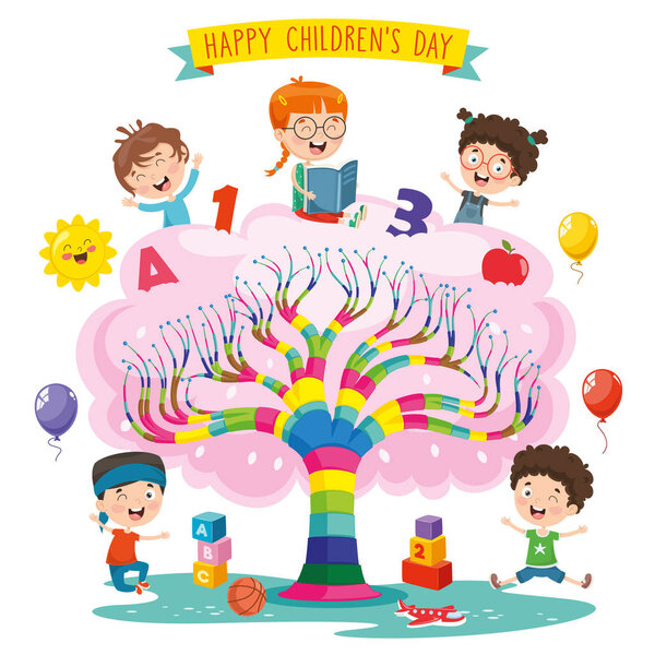 Vector Illustration Of Children Day