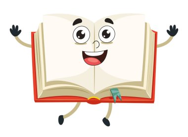 Çizgi film defter vektör çizim