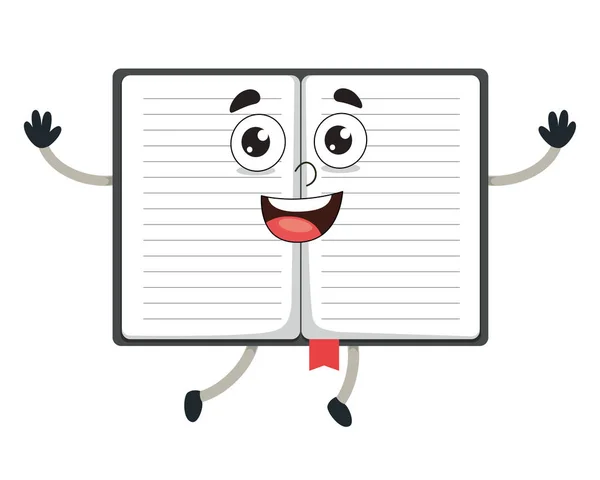 Vectorillustratie Van Cartoon Notebook — Stockvector