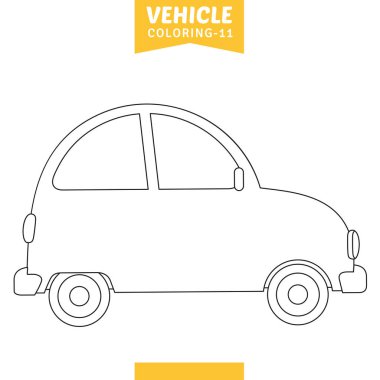 Vektör çizim araç boyama sayfası