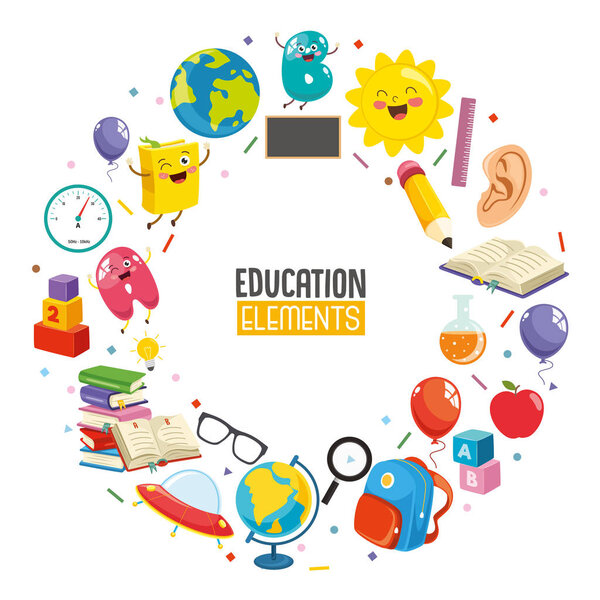 Vector Illustration Of Education Concept Design