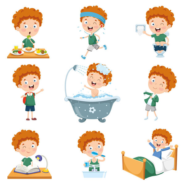 векторная иллюстрация персонажа мультфильма