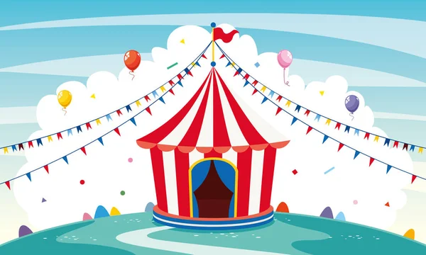 Vector Illustration Circus — Stock Vector