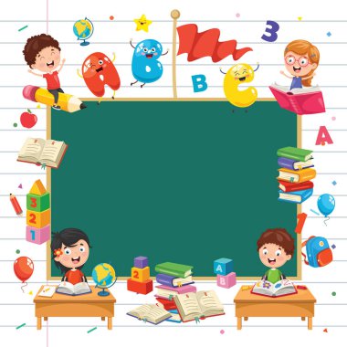 Vektör Illustration çocuk eğitim konsepti