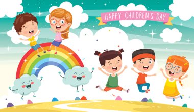 Vector Illustration fantezi peyzaj