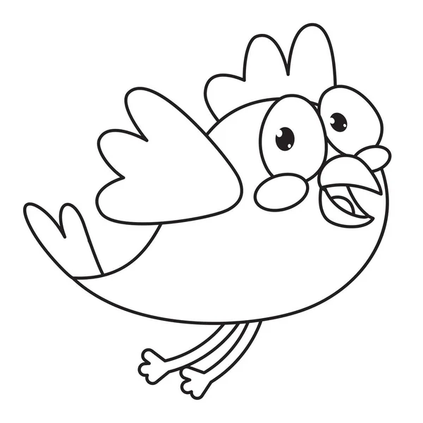 Vector Illustration Coloring Page — Stock Vector