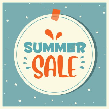 Yaz Satılık Renkli Tasarım