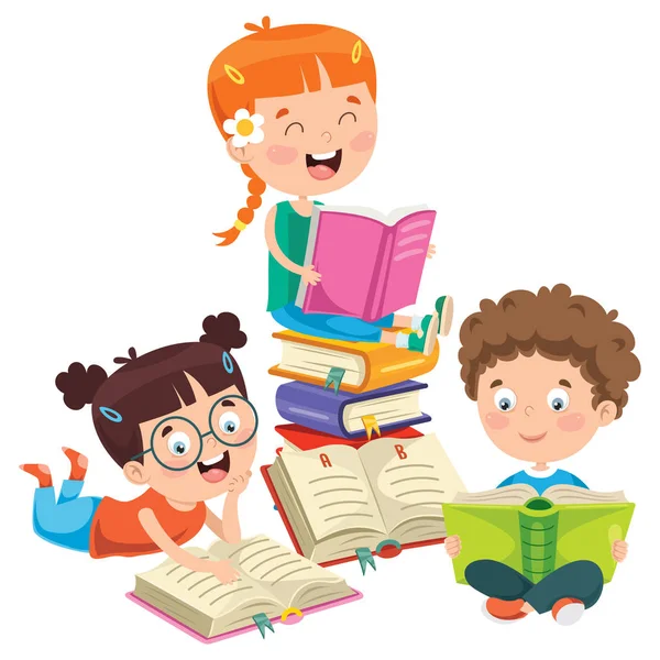 Vector Illustration Children Education — Stock Vector