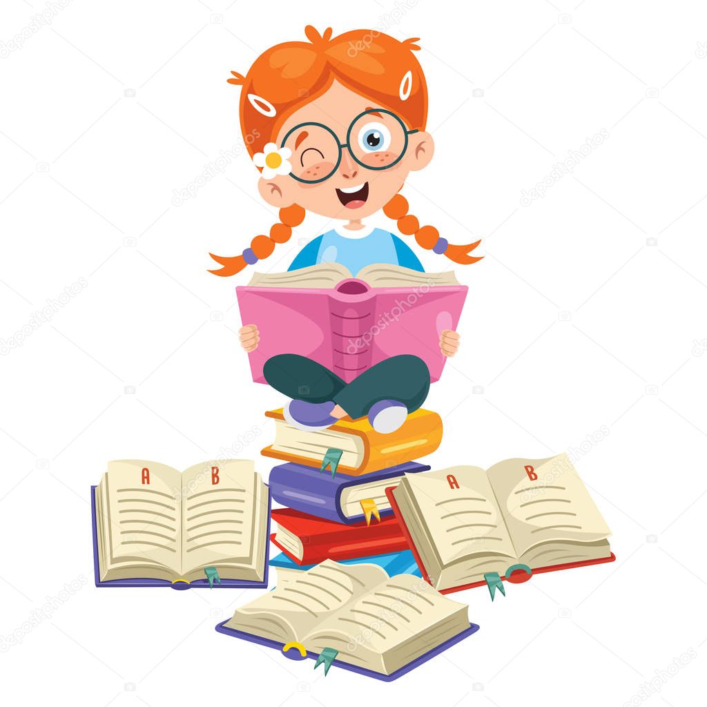 Vector Illustration Of Children Education