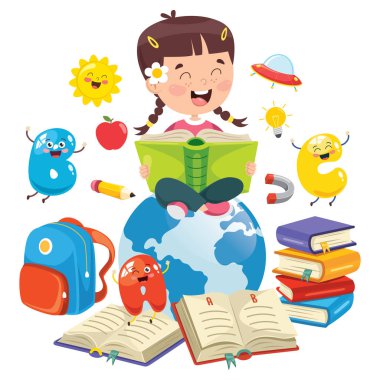 Vektör Illustration çocuk eğitimi