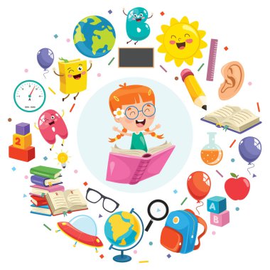 Vektör Illustration çocuk eğitimi