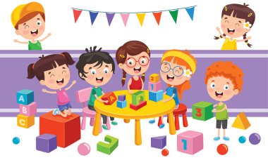 Çeşitli Oyuncaklarla Oynayan Çocuklar