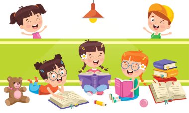 Küçük Okul Çocukları Çalışıyor ve Öğreniyor