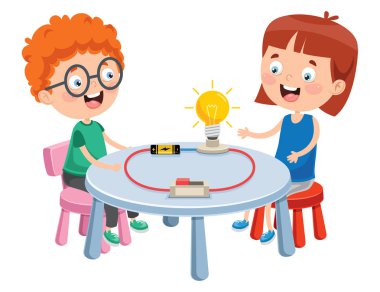 Çocuk Eğitimi için Basit Elektrik Devresi Deneyi