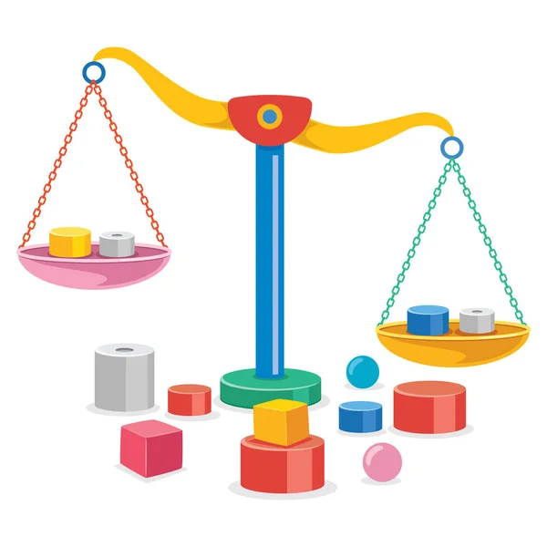 Balance Justice Balance Des Poids — Image vectorielle