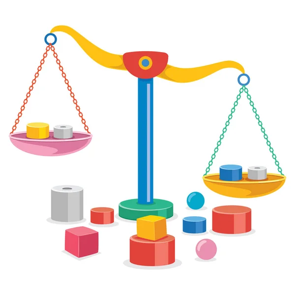 Escalas Justiça Balança Peso —  Vetores de Stock