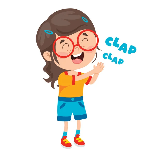 Cartoon Concept Of Clapping Hands