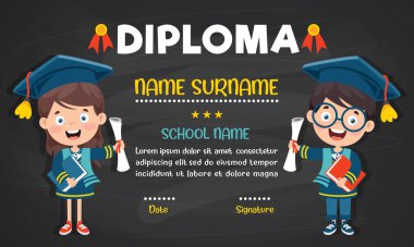 Anaokulu ve İlkokul Çocukları Diploması