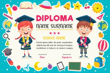 Anaokulu ve İlkokul Çocukları Diploması