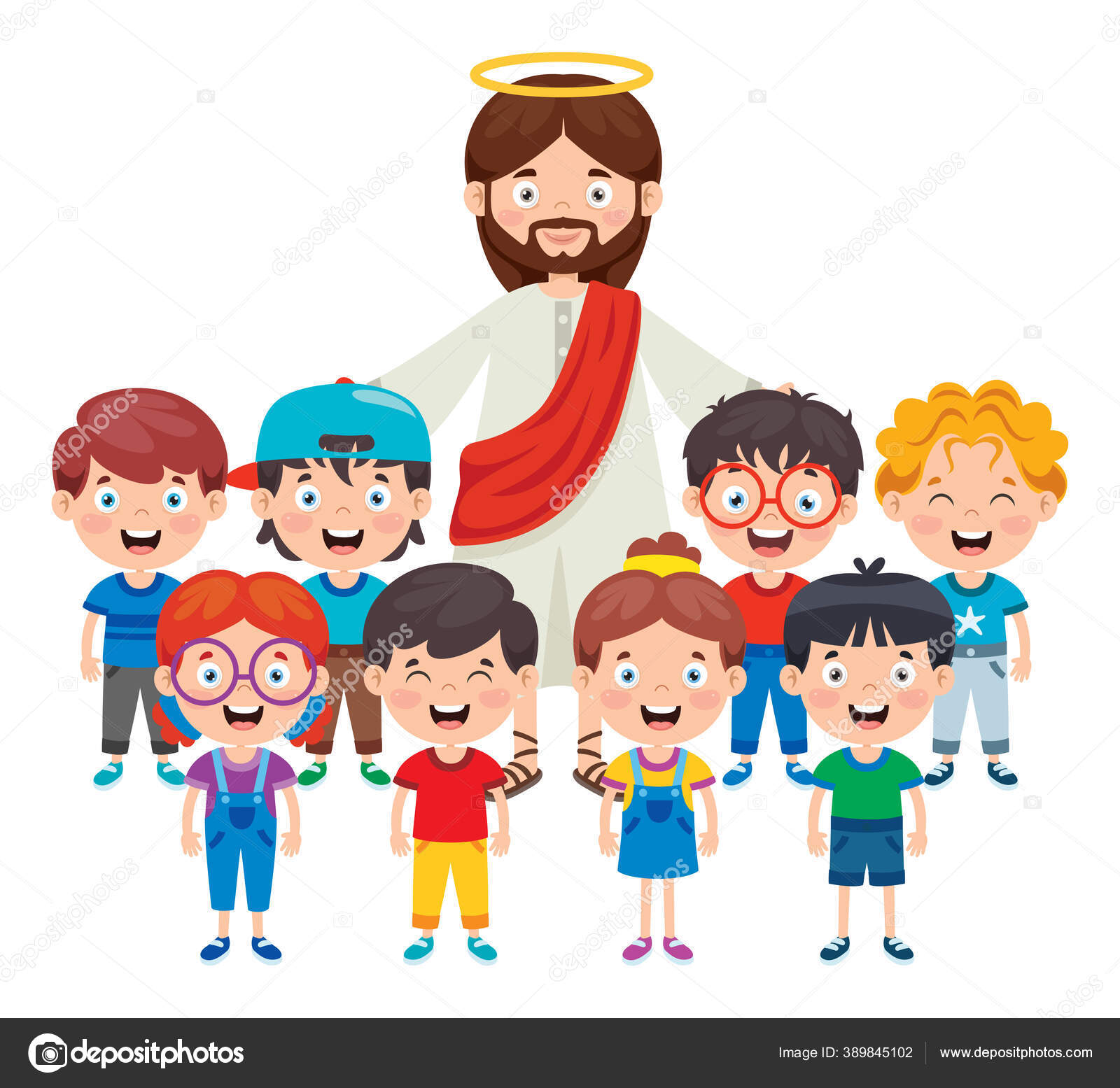 Jesus blessing children Vector Art Stock Images | Depositphotos Jesus blessing children Vector Art Stock Images | Depositphotos