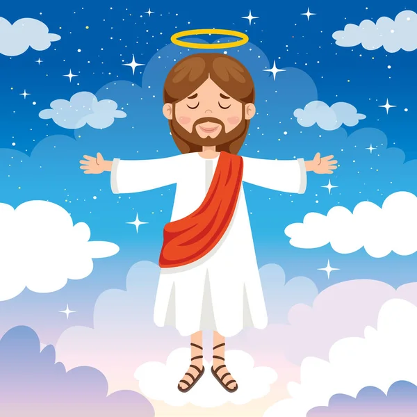 Γελοιογραφία Του Ιησού Χριστού — Διανυσματικό Αρχείο