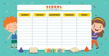 Çocuklar için Günlük ve Haftalık Planlayıcı