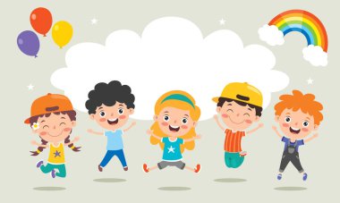 Mutlu Küçük Çocuklar Eğleniyor