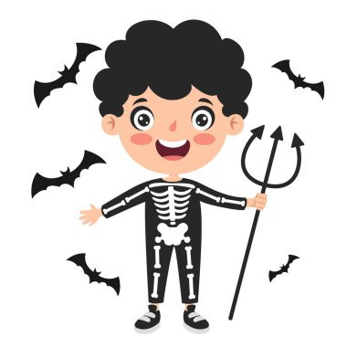 Mutlu Komik Çocuk Cadılar Bayramını Kutluyor