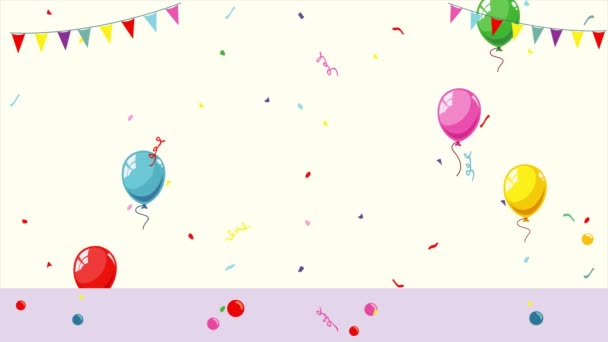 Kinderen Hebben Plezier Verjaardagsfeestje — Stockvideo