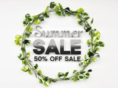 yaz satış şablonu afişi