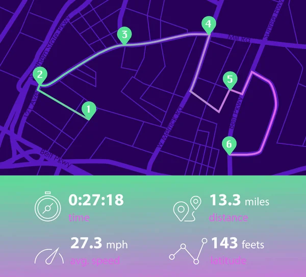 Pano Tema creative Infographic şehir harita navigasyon. Vektör çizim.