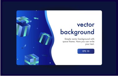 Vektör arka plan ile parlak renkler ve sürpriz kutusu Tema