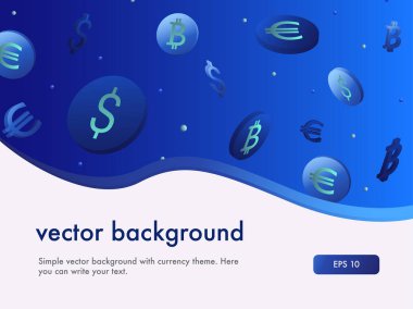 Vektör arka plan ile parlak renkler ve para bahis konusu.