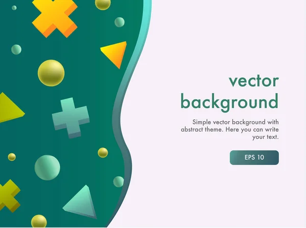 Vector Background Bright Colors Minimalistic Design — Stock Vector